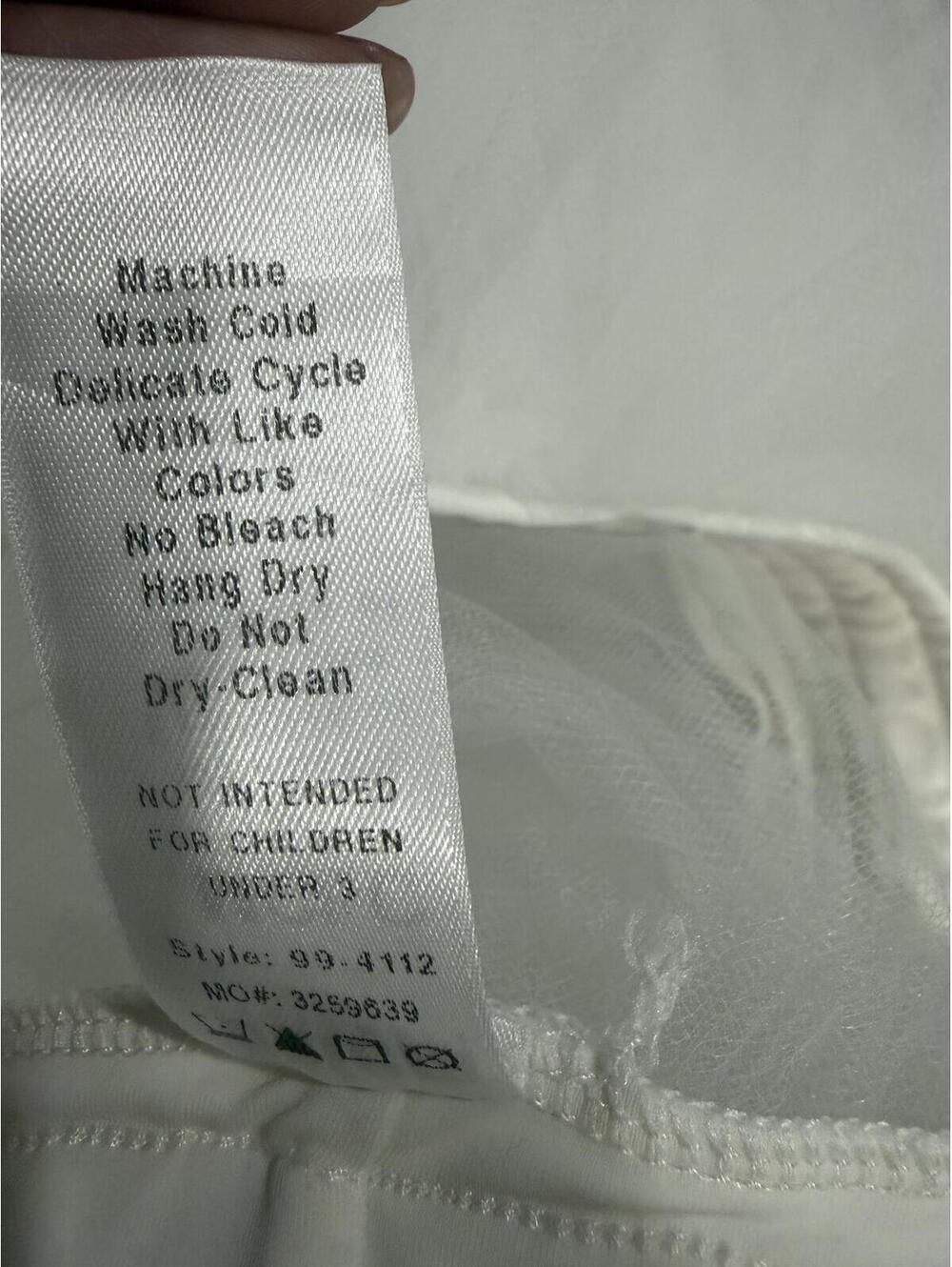 White Tulle Tutu Skirt Balletcore Fairycore Layered Mesh Mini XS - Picture 6 of 9